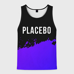 Майка-безрукавка мужская Placebo Purple Grunge, цвет: 3D-черный