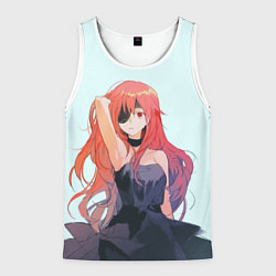 Майка-безрукавка мужская Красотка Хва, цвет: 3D-белый