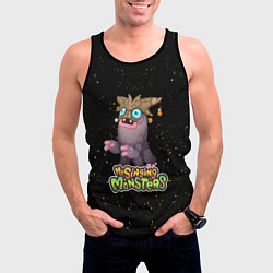 Майка-безрукавка мужская My singing Monsters - Чародейчик, цвет: 3D-черный — фото 2