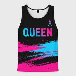 Майка-безрукавка мужская Queen Neon Gradient, цвет: 3D-черный
