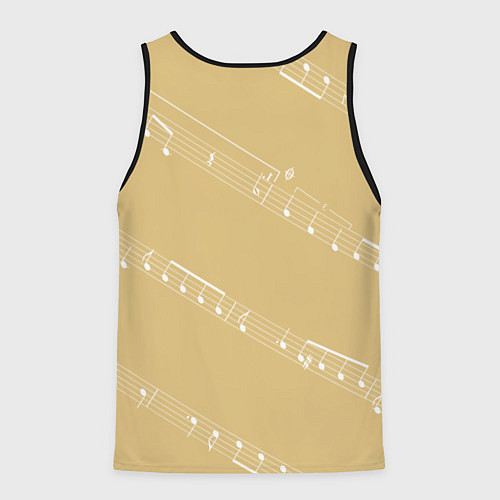 Мужская майка без рукавов Великий джазмен - Луис Армстронг / 3D-Черный – фото 2