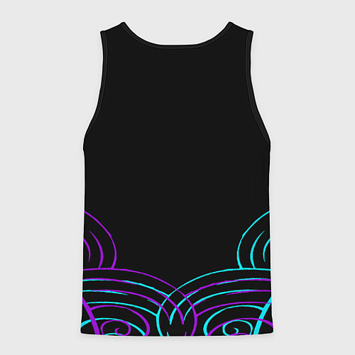 Мужская майка без рукавов FNAF Фредди neon / 3D-Черный – фото 2