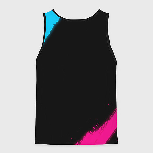 Мужская майка без рукавов Napoli FC Neon Gradient / 3D-Черный – фото 2