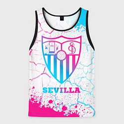 Майка-безрукавка мужская Sevilla FC Neon Gradient, цвет: 3D-черный