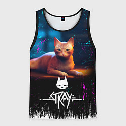 Майка-безрукавка мужская Stray Cat: Бродячий Кот, цвет: 3D-черный