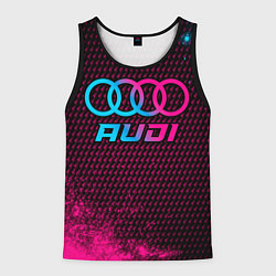 Мужская майка без рукавов Audi - neon gradient