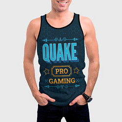 Майка-безрукавка мужская Игра Quake: pro gaming, цвет: 3D-черный — фото 2