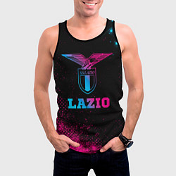 Майка-безрукавка мужская Lazio - neon gradient, цвет: 3D-черный — фото 2
