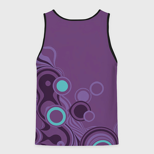 Мужская майка без рукавов Японский стиль- узорная маска / 3D-Черный – фото 2