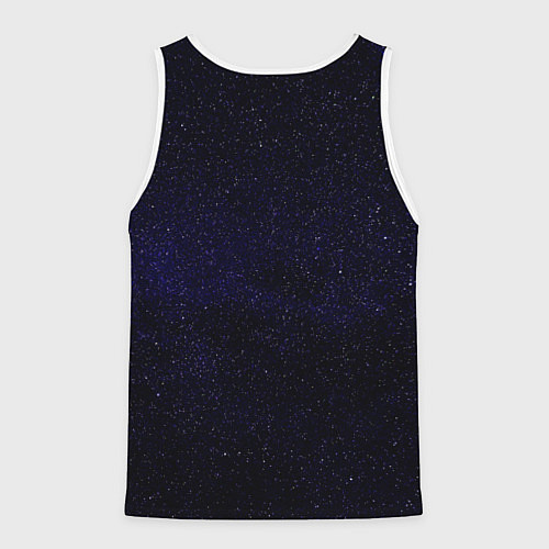 Мужская майка без рукавов Молчаливые космические дали / 3D-Белый – фото 2