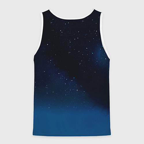 Мужская майка без рукавов Неоновый сказочный леопард / 3D-Белый – фото 2