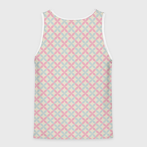 Мужская майка без рукавов Бодрое утро - свинка пьет кофе / 3D-Белый – фото 2