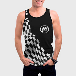 Майка-безрукавка мужская Lifan racing flag, цвет: 3D-черный — фото 2