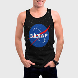 Майка-безрукавка мужская Захар Наса космос, цвет: 3D-черный — фото 2