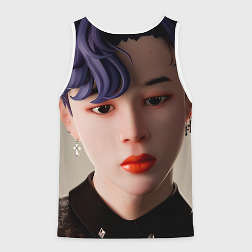 Мужская майка без рукавов BTS BLACK SWAN ART / 3D-Белый – фото 2