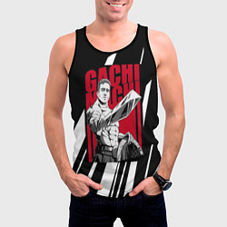 Майка-безрукавка мужская Guchi-muchi Billy Herrington, цвет: 3D-черный — фото 2