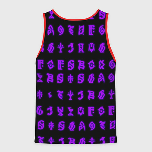 Мужская майка без рукавов Куки Синоби - Геншин импакт - Банда Аратаки / 3D-Красный – фото 2