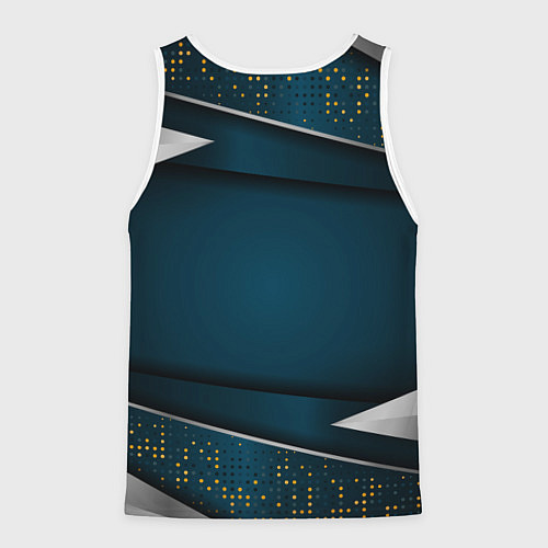 Мужская майка без рукавов Russia - dark abstract / 3D-Белый – фото 2