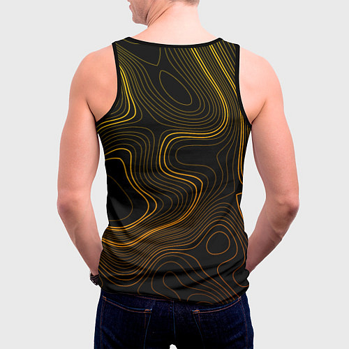 Мужская майка без рукавов Critical ops - абстракция / 3D-Черный – фото 4