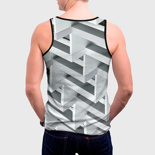 Мужская майка без рукавов Огромное множество блоков - Броня / 3D-Черный – фото 4
