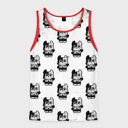 Майка-безрукавка мужская Глейпнир узор арт, цвет: 3D-красный