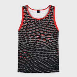 Майка-безрукавка мужская Imitation snake skin - pattern, цвет: 3D-красный