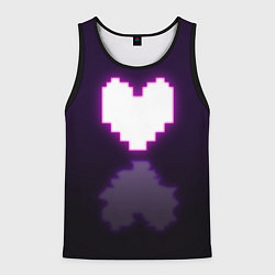 Мужская майка без рукавов Undertale heart neon