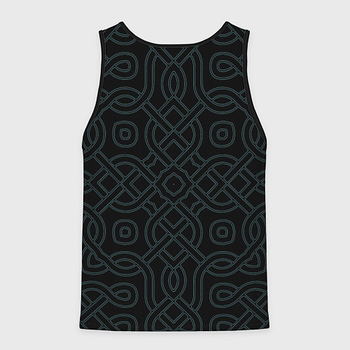 Мужская майка без рукавов Мировое древо Иггдрасиль / 3D-Черный – фото 2
