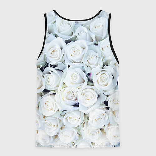 Мужская майка без рукавов Шатунов на фоне роз / 3D-Черный – фото 2