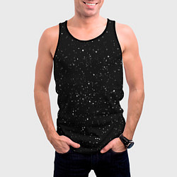 Майка-безрукавка мужская Космический Снег, цвет: 3D-черный — фото 2