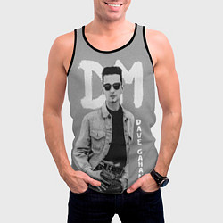 Майка-безрукавка мужская Dave Gahan - Depeche Mode, цвет: 3D-черный — фото 2