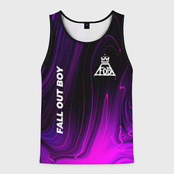 Майка-безрукавка мужская Fall Out Boy violet plasma, цвет: 3D-черный