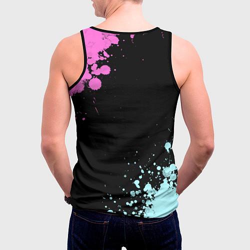 Мужская майка без рукавов Красивая Энча / 3D-Черный – фото 4