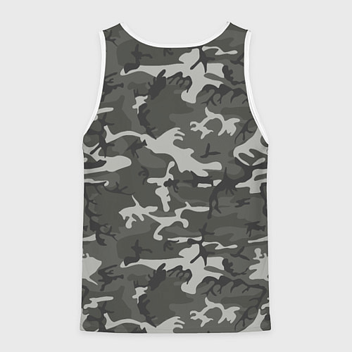Мужская майка без рукавов Камуфляж 333 / 3D-Белый – фото 2