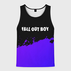 Мужская майка без рукавов Fall Out Boy purple grunge