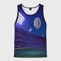 Майка-безрукавка мужская AC Milan ночное поле, цвет: 3D-черный