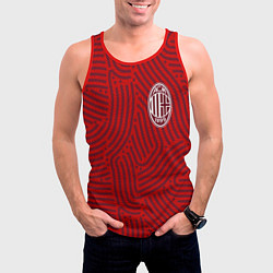 Майка-безрукавка мужская AC Milan отпечатки, цвет: 3D-красный — фото 2