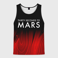 Мужская майка без рукавов Thirty Seconds to Mars red plasma