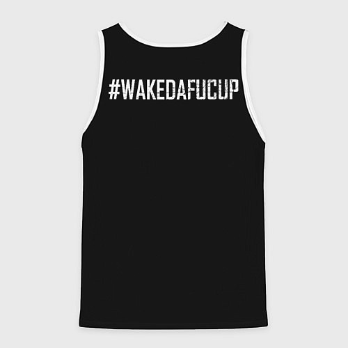 Мужская майка без рукавов Onyx - wakedafucup / 3D-Белый – фото 2