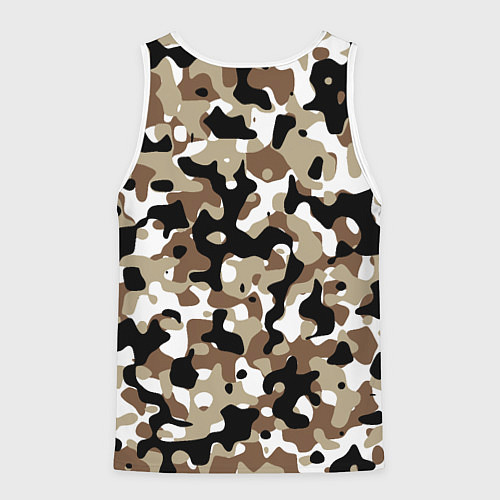 Мужская майка без рукавов Камуфляж Open Terrain / 3D-Белый – фото 2