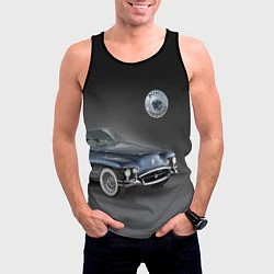 Майка-безрукавка мужская Buick Wildcat - cabriolet, цвет: 3D-черный — фото 2