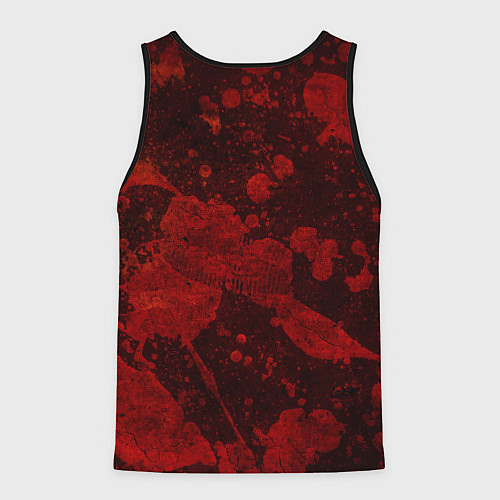 Мужская майка без рукавов Скелет мафиози / 3D-Черный – фото 2