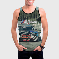 Майка-безрукавка мужская BMW M Power - Motorsport - Racing team, цвет: 3D-черный — фото 2