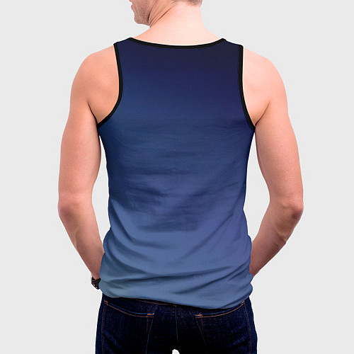 Мужская майка без рукавов Мотофристайл / 3D-Черный – фото 4