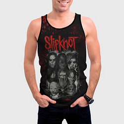 Майка-безрукавка мужская Slipknot dark, цвет: 3D-черный — фото 2