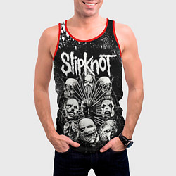 Майка-безрукавка мужская Slipknot Black, цвет: 3D-красный — фото 2