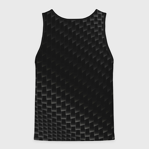 Мужская майка без рукавов SsangYong карбоновый фон / 3D-Черный – фото 2