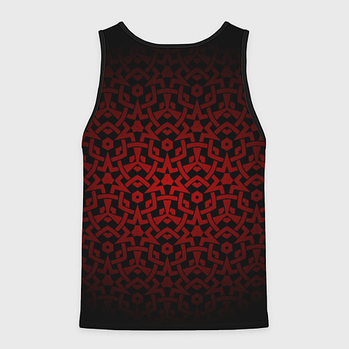 Мужская майка без рукавов Тыква вампир приглашает на хэллоуин / 3D-Черный – фото 2