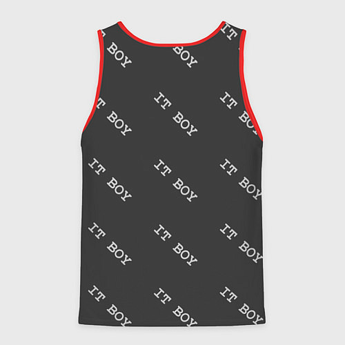 Мужская майка без рукавов Программисты - IT BOY / 3D-Красный – фото 2