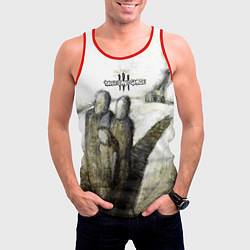 Майка-безрукавка мужская Three Days Grace дебютный альбом, цвет: 3D-красный — фото 2